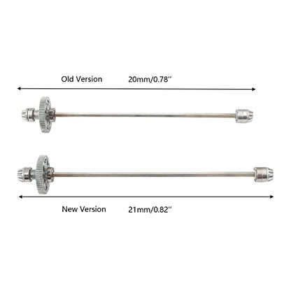 1:10 9125 RC Trucks Car Upgraded Original Parts Aluminum Main Drive Shaft 25-ZJ05 LG-ZJ05 for High Speed 1:10 9125 RC Trucks (Longer) - color: Aluminum Longer 25-zj05
