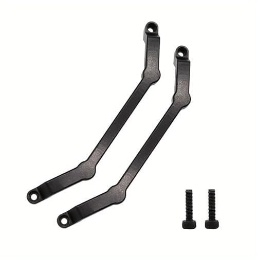 MN Model Metal RC Car Body Post Mounts – Compatible with MN128, MN86, MN86S, MN86K, MN86KS, MN G500 (1/12 Scale) – Aluminum Shell Column Upgrade Kit (Red, 2-Pack) (Black) - color: Black