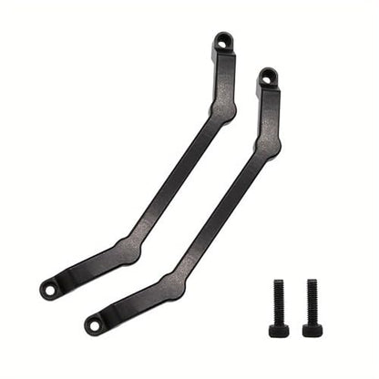 MN Model Metal RC Car Body Post Mounts – Compatible with MN128, MN86, MN86S, MN86K, MN86KS, MN G500 (1/12 Scale) – Aluminum Shell Column Upgrade Kit (Red, 2-Pack) (Black) - color: Black