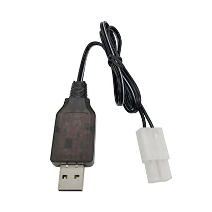 Charger Replacement for Nerf Rival - 9.6V Tamiya Connector RC Car Airsoft NiCd Battery Charging Cable, 2 pcs