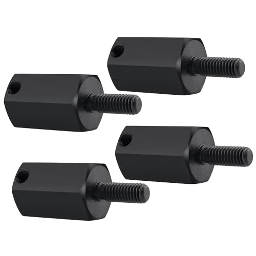 MORLORDY 4Pcs Steel RC Wheel Hex Hubs +20mm Extenders Counterweight Hex Adapters for 1/6 RC Rock Crawler Axial SCX6 AXI05000 Upgrade Part