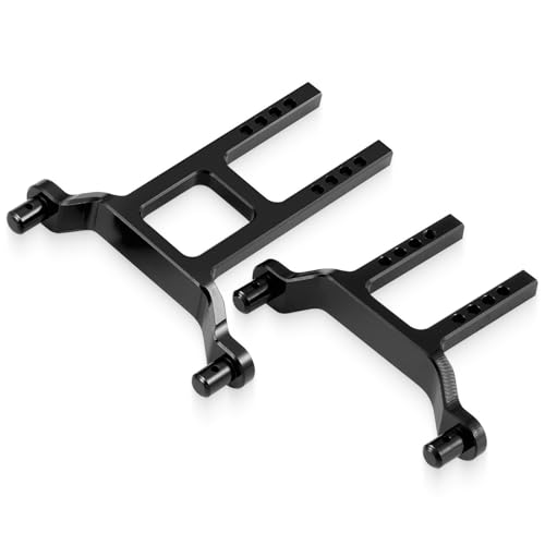 Aluminum Alloy Front & Rear Body Mount Post，Black | Upgrade Parts, For Tra-xxas 1/18 Latrax Teton Desert Prerunner SST, RC Car - color: Black