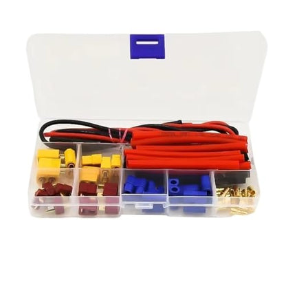 for Plug for EC3 for XT60 Male Female Adapter Connector with 14AWG Silicone Wire/Heat Shrink Tubes for RC for FPV Drone Lipo RC Car Repair Kit