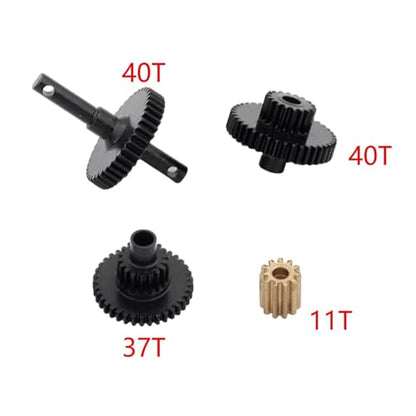 RC Car Parts for Traxxas for TRX-4M for Bronco for Defender 9791X 9791 1/18 Metal Transmission Gear Box Gearbox Housing RC Crawler Car Upgrade Parts Accessories(Set Gears) - size: Set gears