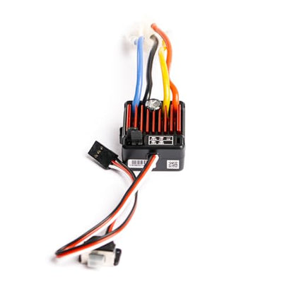 1060 60A Brushed ESC Waterproof 2-3S LiPo Electronic Speed Controller with Dirtproof Switch TAMlYA Plug for 1/10 RC Cars, Trucks, Crawlers with 6V/3A BEC