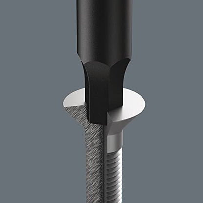 Wera 05118066001 2054 Screwdriver for hexagon socket screws for electronic applications, 1.5 x 60 mm (Pack of 2) - size: One Size (Pack of 2)