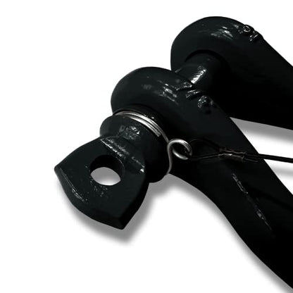 B'oh Spin Pin 3/4” Recovery Shackle | 10,000 lbs Capacity - High-Strength Carbon Steel with 7/8" Pin Recovery Gear Towing Accessories - Pin Style : Screw, Black Hole - color: Black Hole