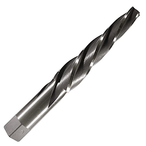 GAMMONS Size 3/8" to 3/4" Helical Automotive Taper Reamer, 1-1/2" Taper Per Foot, High Speed Steel, 1/2" Shank Size, Square Shank for Tie Rod Ends, Ball Joints, and Steering Arms - size: 3/8" – 3/4" (A)
