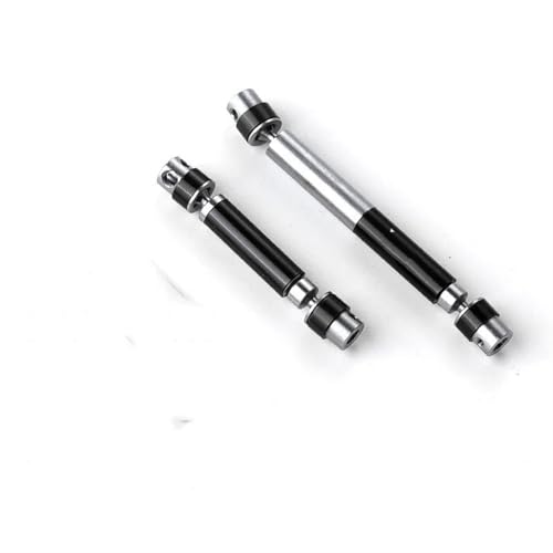 RC Car Transmission Shaft for HOBBYPLUS for CR-18P Rock Van 1/18 Crawler for Redcat Gen8 4WD rc Car 2X Metal Center Drive Shaft Set Upgrades Parts(Black) - color: Black