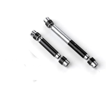 RC Car Transmission Shaft for HOBBYPLUS for CR-18P Rock Van 1/18 Crawler for Redcat Gen8 4WD rc Car 2X Metal Center Drive Shaft Set Upgrades Parts(Black) - color: Black
