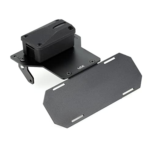LCX Racing 1/10th RC Crawler Car CNC Machined Aluminum Battery Tray Forward Shifting Combo Relocate for RC Car Axial SCX10 II 90046, Upgrades Parts Accessories