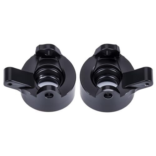 Brass Steering Knuckles Rear Hubs Weights Diff Covers for 1/30 RC Crawler AXIAL SCX30 Ford Bronco 4X4 Jeep Wrangler JLU Upgrades (Steering Knuckles) - color: Steering Knuckles