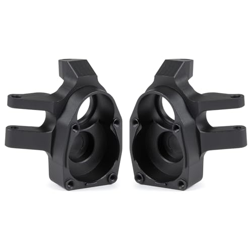 Aluminum Portal Steering Knuckle Caps Portal Cover for SCX10 III AR45P Capra F9 Supershafty CP44 CP43 Portal Axle (Black)