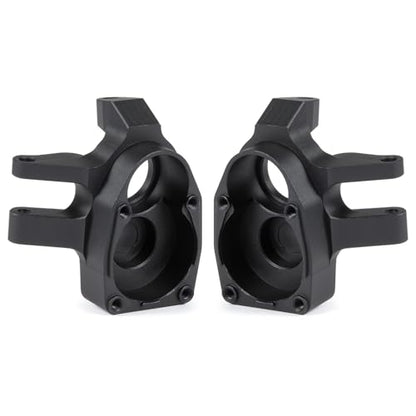 Aluminum Portal Steering Knuckle Caps Portal Cover for SCX10 III AR45P Capra F9 Supershafty CP44 CP43 Portal Axle (Black)
