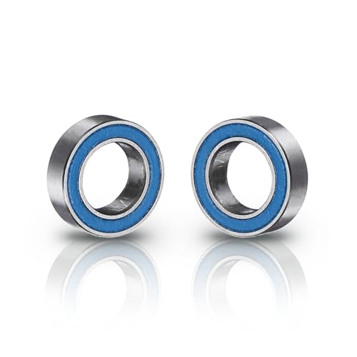 uxcell 4 Pcs MR106-2RS Deep Groove Micro Bearing, 6x10x3mm Double Rubber Sealed Chrome Steel Small Bearings (ABEC5, Z4 Low Noise) - size: MR106-2RS