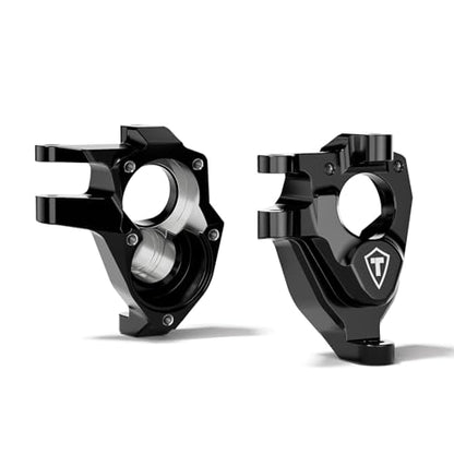 TREAL Aluminum 7075 Front Inner Portal Covers Steering Knuckles for Vanquish VRD/VS4-10(Black - color: Black
