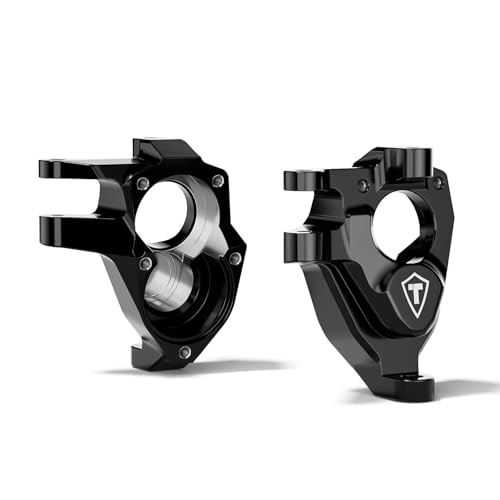 TREAL Aluminum 7075 Front Inner Portal Covers Steering Knuckles for Vanquish VRD/VS4-10(Black - color: Black