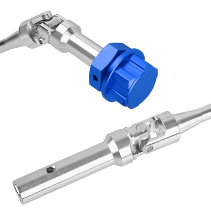 RC Drive Shaft Axles (Front Rear) Upgrades Part for 1/5 KRATON 8S BLX Outcast 8S BLX,4PCS CVD Driveshaft w/Wheel Hex Nuts Hop Ups,Silver & Red