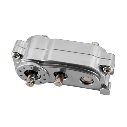 Metal Alloy Chassis Frame Front Gearbox Transfer Case Fit for 1/10 Accessories for Axial Scx10 I Ii 2 Upgrades Parts Rc Crawler(Silver) - color: Silver