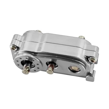 Metal Alloy Chassis Frame Front Gearbox Transfer Case Fit for 1/10 Accessories for Axial Scx10 I Ii 2 Upgrades Parts Rc Crawler(Silver) - color: Silver