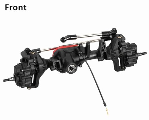 TRX-4 Portal Axle Set Upgrade, Complete Nylon Front Rear Axles with Differential Lock for 1/10 RC Car Crawler TRX-4 Defender Bronco TRX4 Chassis DIY