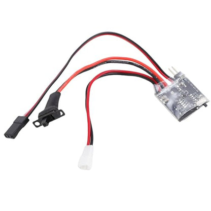 ESC, 30A Brushed Electronic Speed Controller RC Motor Speed Control with Brake PH2.0 Plug for 1:16 1:18 1:24 RC Car Boat DIY