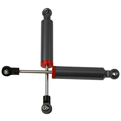 4Pcs RC Car Shocks Shock Absorber Internal Spring Shocks Damper Upgrade Parts Compatible with Axial SCX10 Traxxas TRX4 Redcat Tamiya 1/10 RC Crawler (Hole Distance:110mm, Black)