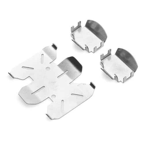 RC Modifications Spare Compatible With Axial For SCX10 PRO 1/10 RC Crawler Car Upgrade Parts Stainless Steel For Chassis Skid Plate Axle Protector