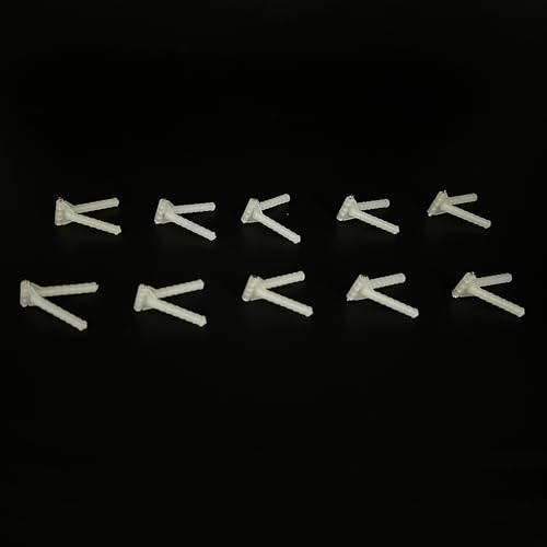 10PCS RC Airplane Plastic Needle Hinge Pin Hinge for RC Plane Helicopter Aircraft DIY Model Plane Fix Wing Parts Foam Model Plane Replacement (2.5x43mm) - style: 2.5x43mm