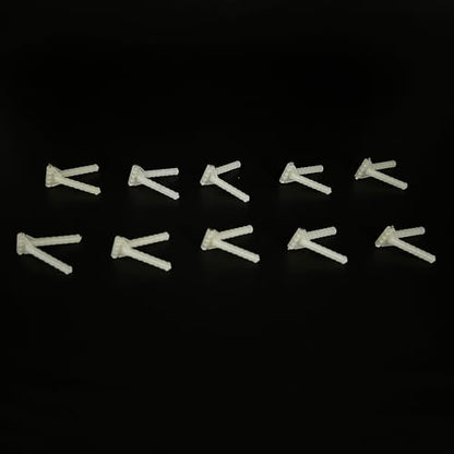 10PCS RC Airplane Plastic Needle Hinge Pin Hinge for RC Plane Helicopter Aircraft DIY Model Plane Fix Wing Parts Foam Model Plane Replacement (2.5x43mm) - style: 2.5x43mm