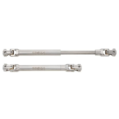 MEUS RACING 2pcs Universal Driveshaft for SCX10 SCX10 II Wraith TRX4 1/10 RC Crawler Upgrades Parts, 96-143mm - size: 96-143mm