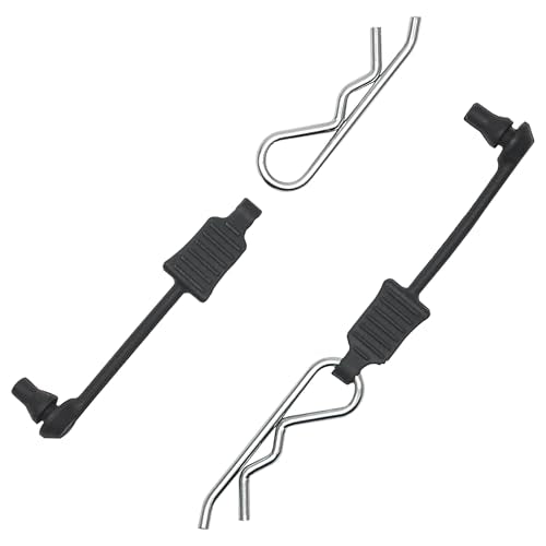 Serpent 4Pieces Universal RC Car Body Clips with Anti-Lost Leash Retainers, Heavy Duty 1.8mm Stainless Steel R-Pins Suitable for General 1/7, 1/8, 1/10 Remote Control Trucks