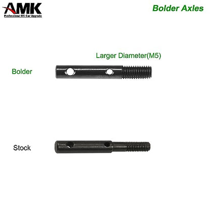 Thicker UTB10 Portal Stub Axles Harden Steel Capra Drive Shaft 1/10 Scale Accessories for RC Rock Crawler Axial Capra 1.9 SCX10 III Upgrades(2 Set(4Pcs)) - color: 2 Set(4pcs)
