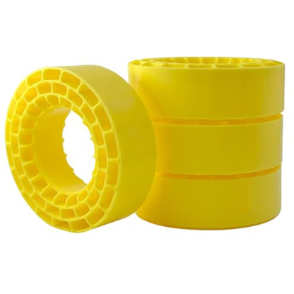 1.55" Silicone Rubber Tire Inserts for 95–97mm RC Crawler Tires – 4PCS (Yellow) - color: Yellow