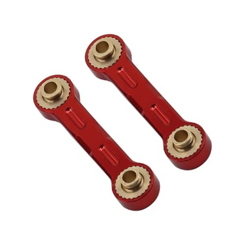 RC Crawlers Components For Tamiya For TT02 TT-02D 1/10 Aluminum Ball Bearing Crank Steering Assembly Link Set Replacement RC Car Accessories Drift Parts(Red)