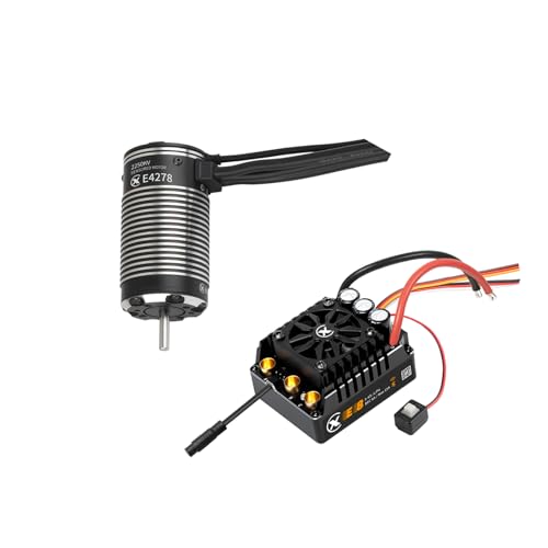 XC E4278 & E8 Sensored Brushless Motor and ESC Combo for RC Car,3-6S Lipo,IP67 Water Proof,Applicable to:1/8