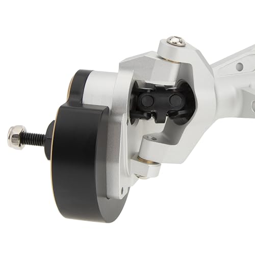 MEUS RACING Capra 1.9 Portal Axles Kit with Isokinetic 3-Section CVDs and Ackerman Steering Structure for Axial Capra 1.9 4X4 and DIY SCX10 SCX10 II Upgrades Parts (Standard-Silver) - color: Standard-silver