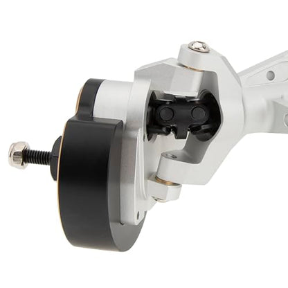 MEUS RACING Capra 1.9 Portal Axles Kit with Isokinetic 3-Section CVDs and Ackerman Steering Structure for Axial Capra 1.9 4X4 and DIY SCX10 SCX10 II Upgrades Parts (Standard-Silver) - color: Standard-silver