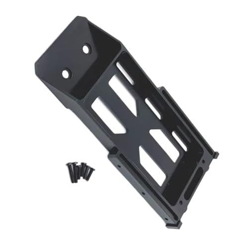 for MN128 MN86 MN86S MN86K MN86KS 1/12 Metal Battery Tray Rear Bumper Mount RC Crawler Car Upgrade Parts Accessories RC Vehicles Parts(Black) - color: Black