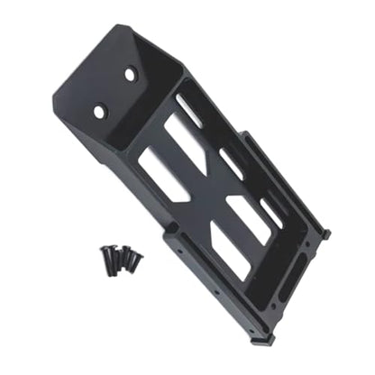 for MN128 MN86 MN86S MN86K MN86KS 1/12 Metal Battery Tray Rear Bumper Mount RC Crawler Car Upgrade Parts Accessories RC Vehicles Parts(Black) - color: Black