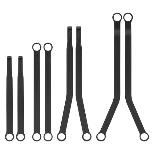 Aluminum Suspension & Steering Links Set for 1/30 Axial SCX30 Crawler Upgrade, Heavy Duty Chassis Links Kit with Tie Rod & Drag Link (Chassis Links) - color: Chassis Links
