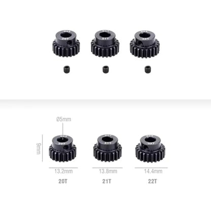 Compatible with 1/8 RC Car Brushless Motor 3PCS M0.6 5Mm Metal Pinion Motor Gear Set RC Assortment