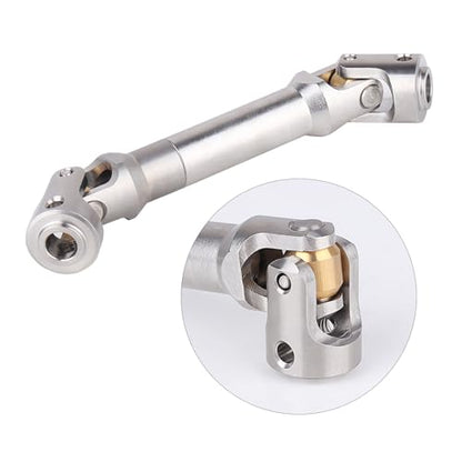 2pcs Hobbyfire 1/10 RC Crawler Drive Shafts Stainless Steel Universal Joint Driveshaft for Axial SCX10 II III Traxxas TRX4 Redcat Gen8 Gen7 Element Upgrades Parts(81-105mm) - style: 81-105mm