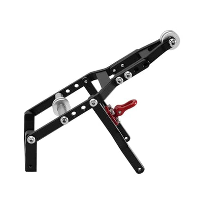 INJORA Tow Truck Crane Kit for 1/24 SCX24 Stock Chassis Carbon Fiber Universal Chassis(SCX24-182) IR60-24 Body（Black） - color: Black