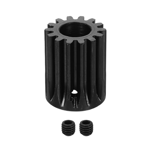 uxcell 1.5 Mod 14T Spur Gear 12mm Bore, 1045 Steel Pinion Gear Black Surface Treatment, 20°Pressure Angle, for Spur Rack and RC Model Car or Motor DIY - size: 1.5 Mod 14T, 12mm