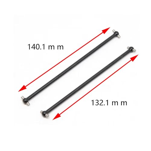 RC Accessories Compatible with Losi Lasernut U4 1/10 RC for Rock for Racer for Buggy Car Upgrade Parts 1 Set Metal Front Rear Drive Shaft Dog Bone