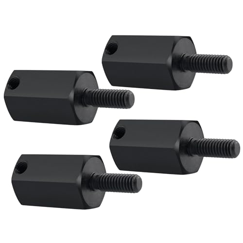 4PCS MORFUM SCX6 Hard Steel Wheel Hex Hub 20mm Offset Extension Hex Drive Adapter Combiner Coupler Conversion Compatible with 1/6 SCX6 AXI05000 RC Crawler Car Upgrades