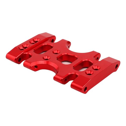 LCG Metal Skid Plate Transmission Mounting for Axial SCX10 Lower Center of Gravity Chassi 1/10 RC Crawler Upgrade (red) - color: Red