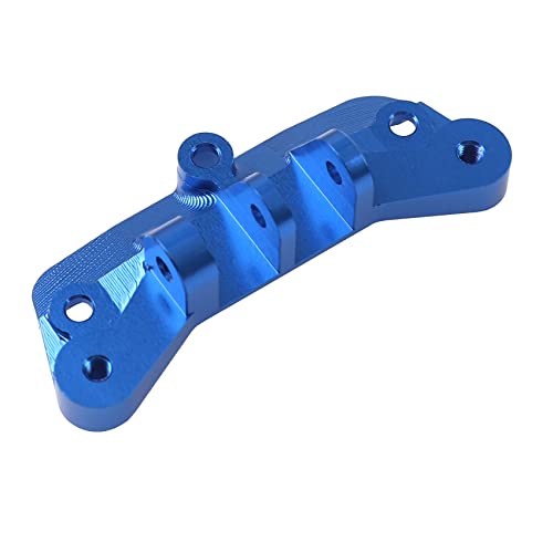 Aluminum Alloy Upper Tie Rod Mount Fixed Pull Rod Bracket Base Compatible with 1/8 Losi LMT 4WD Solid Axle RC Monster Car (Blue) - color: Blue