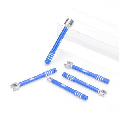 daitoku RC Wrench 3.0/4.0/5.0/5.5/6.0mm Turnbuckle Nut Ball Joint Remover 5PCS for RC Crawler Car Boat Drone Upgrade Parts (Blue) - color: Blue